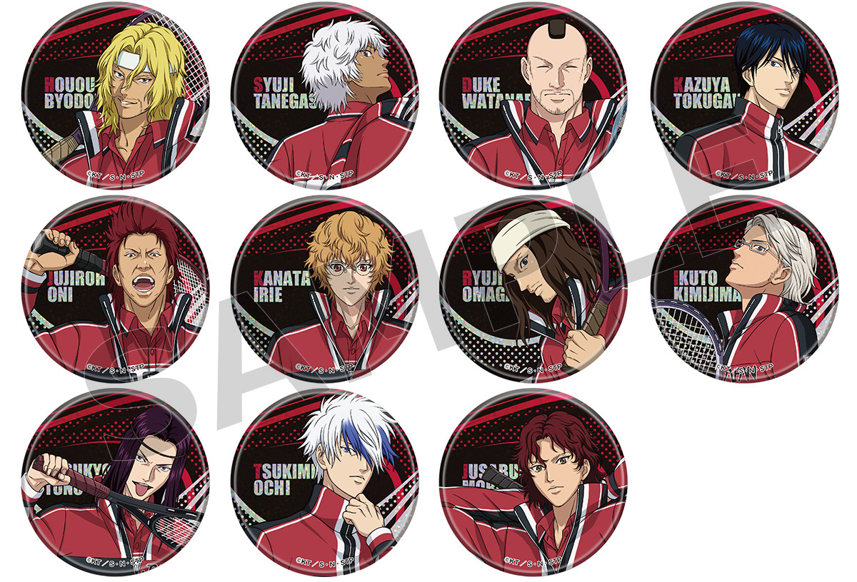 テニプリ クロス缶バッジ メタルチャーム テニプリ クロス缶バッジ メタルチャーム 新テニスの王子様 500